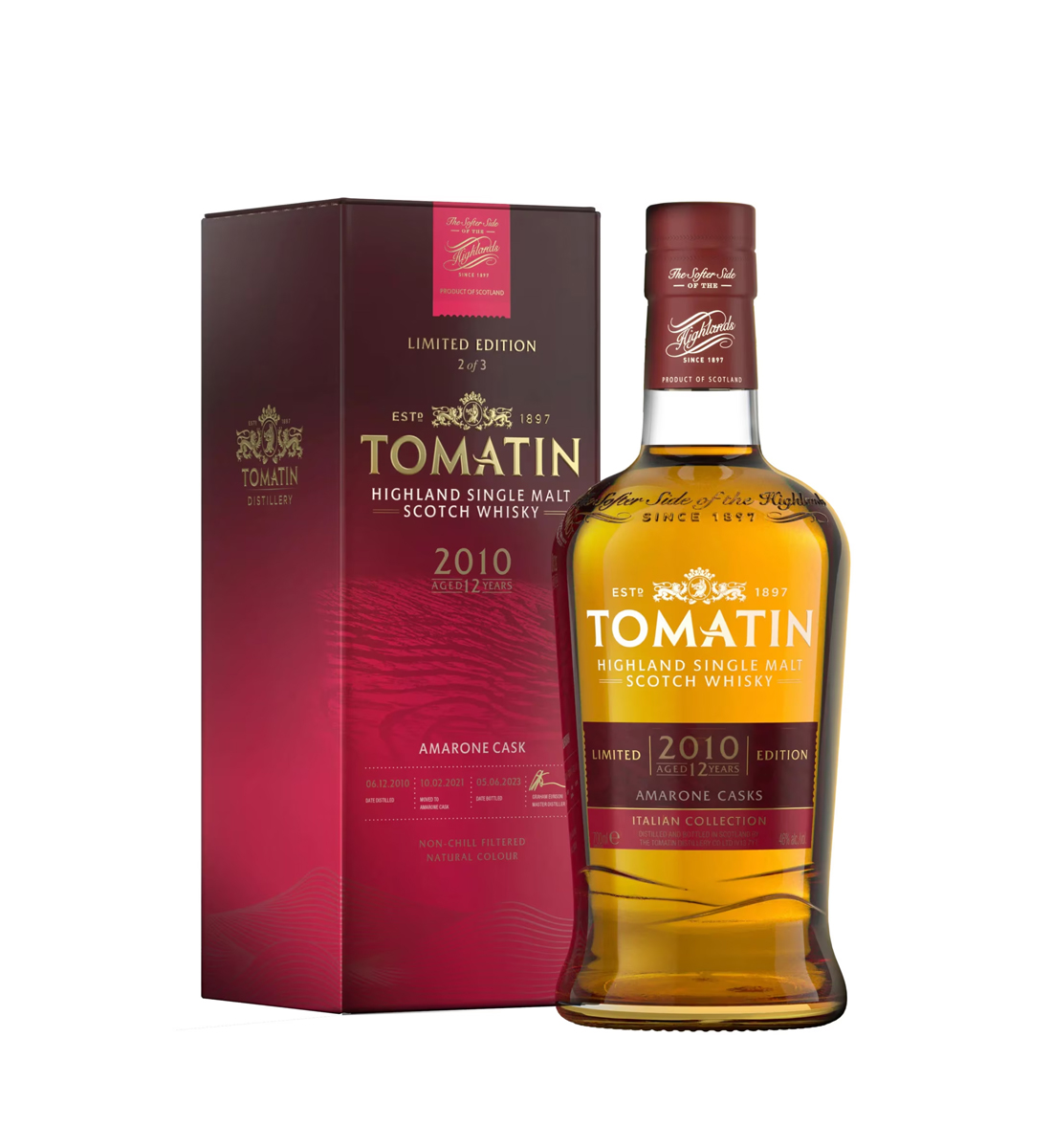 Tomatin Italian Collection Highland Single Malt Scotch Whisky Amarone Casks 0.7L